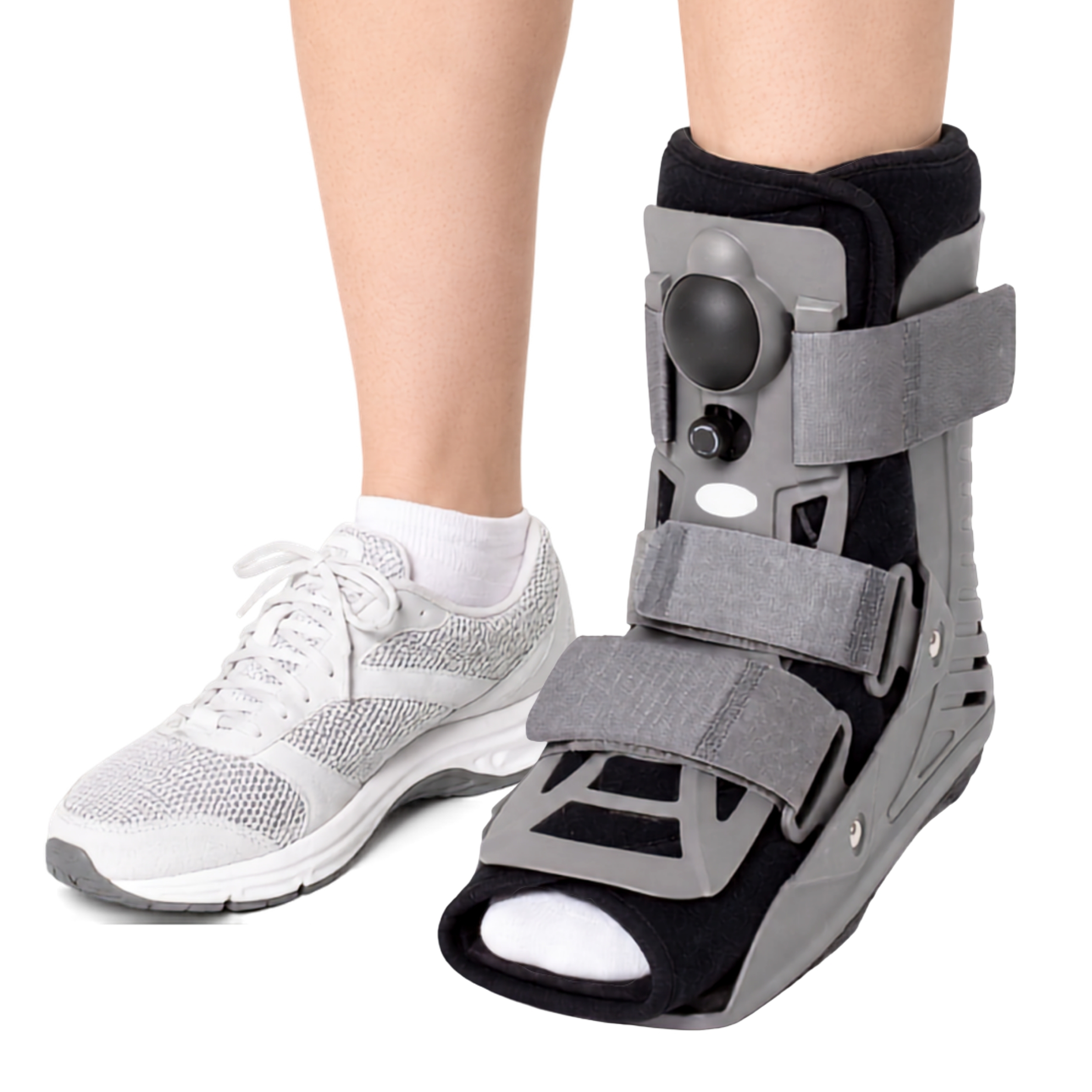 Ultra Light Short Air Cast Full Shell Walking Boot for Ankle